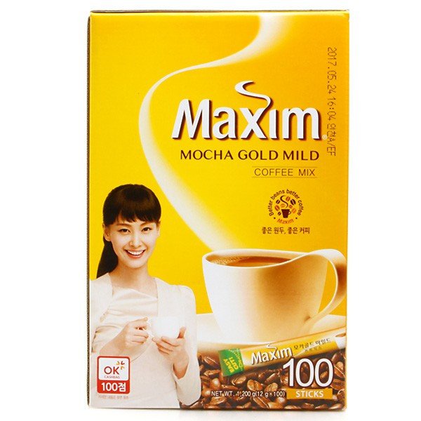 Maxim】モカゴールドコーヒーミックス100本(黄)/韓国コーヒー - キムチ